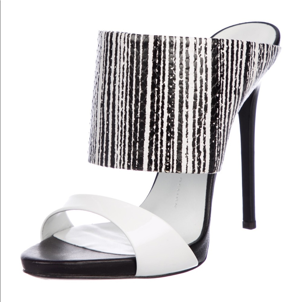Giuseppe Zanotti black and white heels